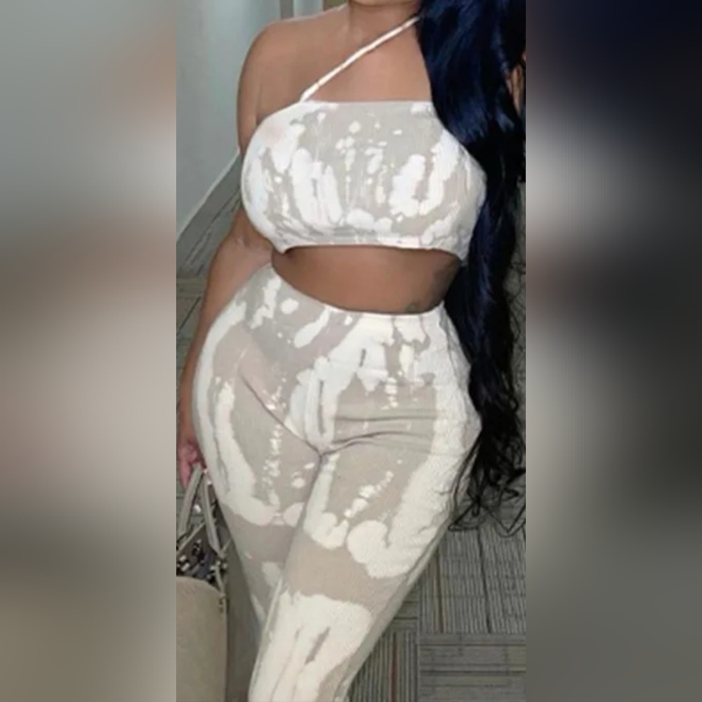 NWT Grey Strapless Sleeveless Two Pieces Set